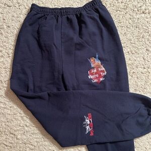 Boys Lie “I Am Not Where You Left Me” Navy Sweatpants